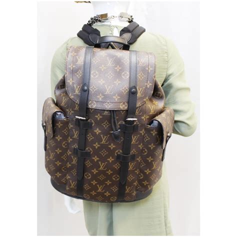 lv macassar backpack|Christopher MM Monogram Macassar Canvas .